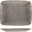 Assiette rectangulaire 29x23 cm Reactive gris - Promocash Angouleme