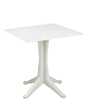 TABLE CARREE PONENTE BLANC - Bazar - Promocash Montauban