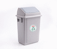 POUBELLE RECYCLEE GRISE 40L - Bazar - Promocash Albi